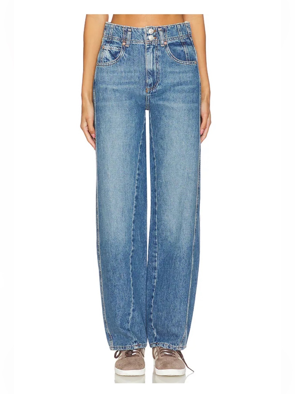 Free People/ We the free Aster high rise Straight Leg Jeans in Swarm Size 32